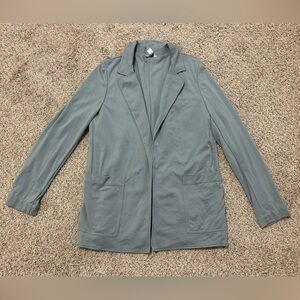 Athleta Eastbound Blazer Jacket Sz 14 Women's Minimalist Seafoam Green Business